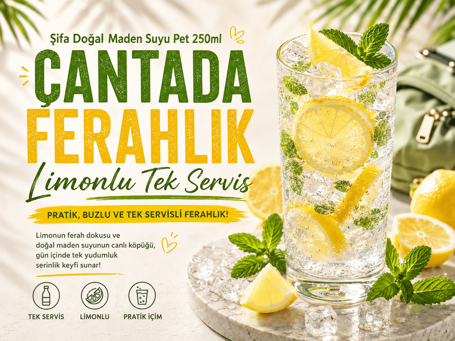 Çantada Ferahlık: Limonlu Tek Servis