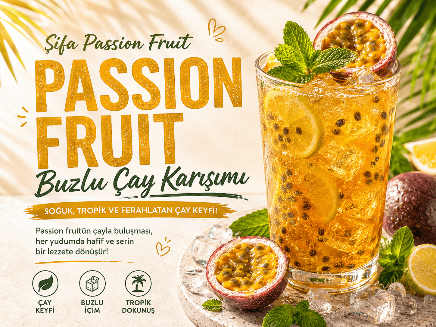Passion Fruit Buzlu Çay Karışımı