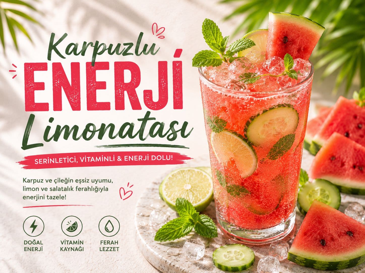 Karpuzlu Enerji Limonatası