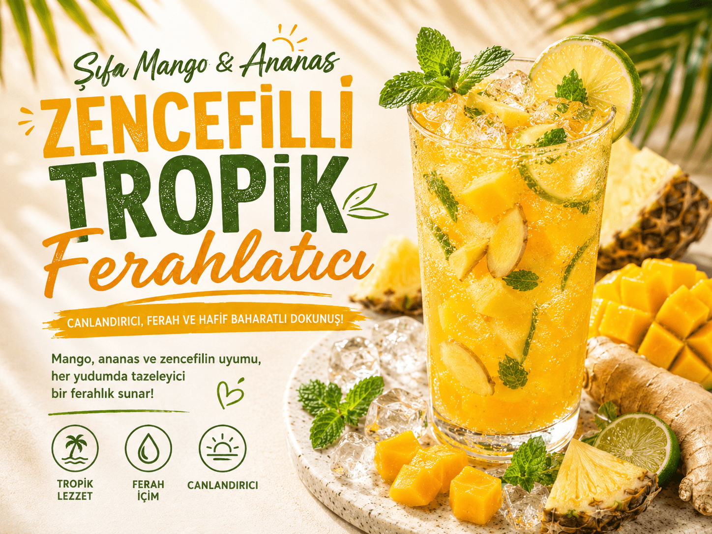 Zencefilli Tropik Ferahlatıcı