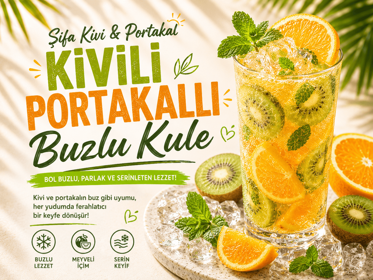 Kivili Portakallı Buzlu Kule